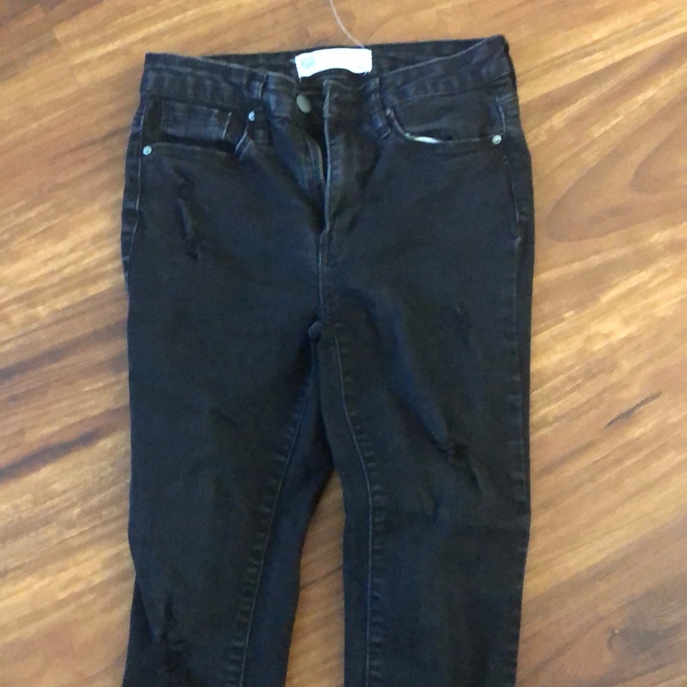 Distressed jeans
